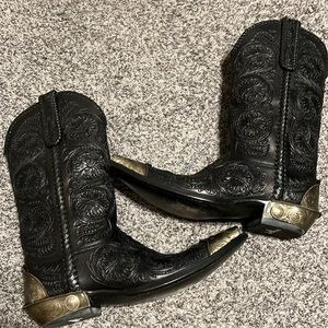 Awesome Old Gringo boots had tooled and stitched size 9 1/2D